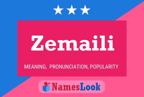 Zemaili Name Poster