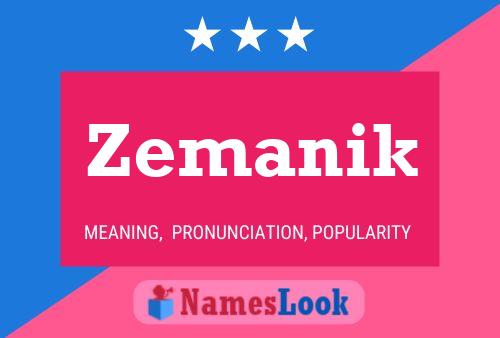 Zemanik Name Poster