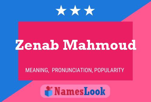 Zenab Mahmoud Name Poster