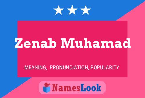 Zenab Muhamad Name Poster