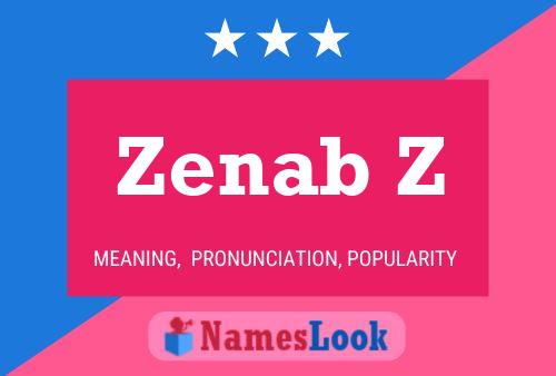 Zenab Z Name Poster