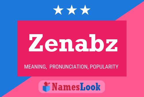 Zenabz Name Poster