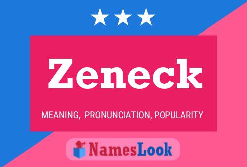 Zeneck Name Poster