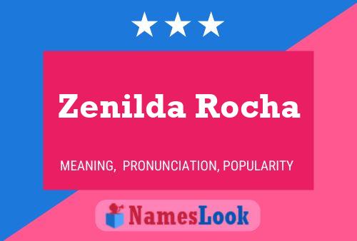 Zenilda Rocha Name Poster