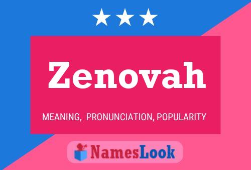 Zenovah Name Poster