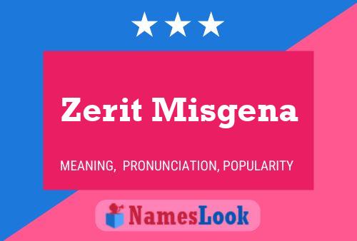 Zerit Misgena Name Poster