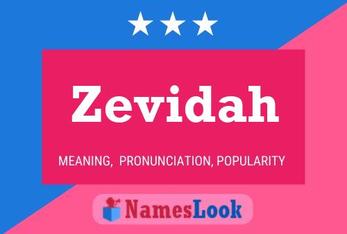 Zevidah Name Poster