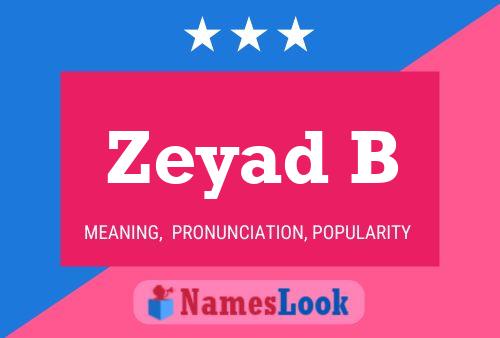 Zeyad B Name Poster