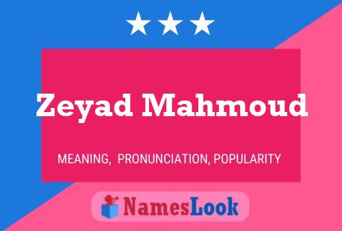 Zeyad Mahmoud Name Poster