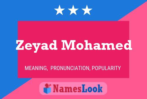 Zeyad Mohamed Name Poster