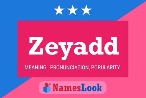 Zeyadd Name Poster