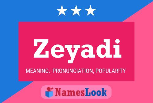 Zeyadi Name Poster