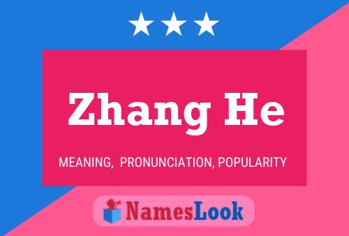 Zhang He Name Poster