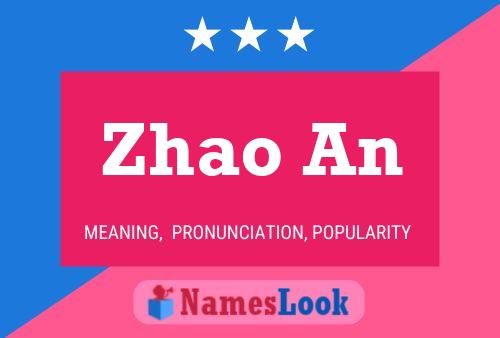 Zhao An Name Poster