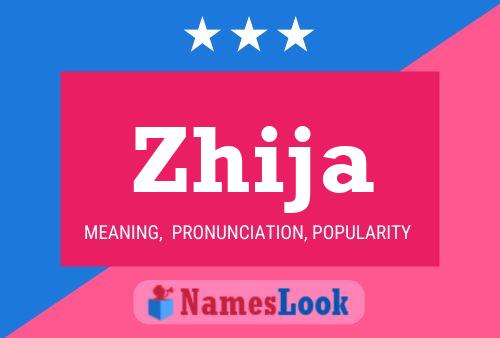 Zhija Name Poster