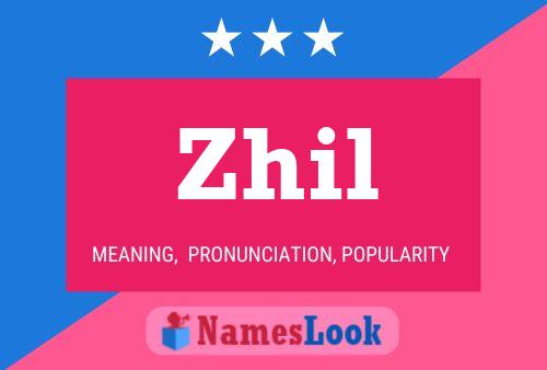 Zhil Name Poster