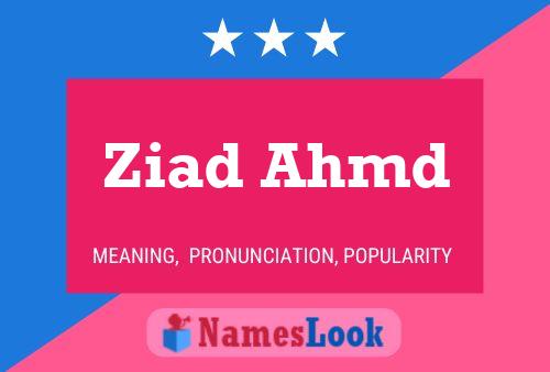 Ziad Ahmd Name Poster