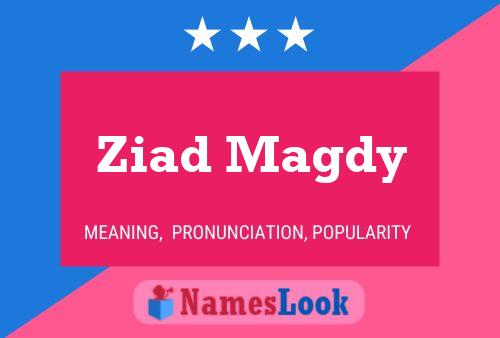 Ziad Magdy Name Poster