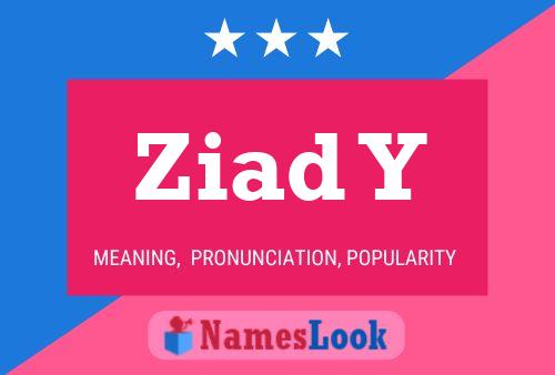 Ziad Y Name Poster