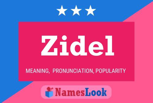 Zidel Name Poster