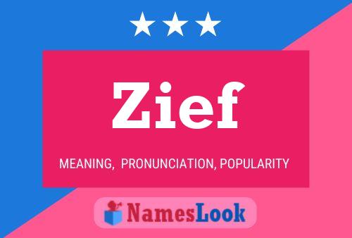 Zief Name Poster