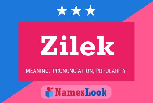 Zilek Name Poster