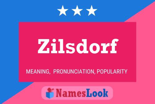 Zilsdorf Name Poster