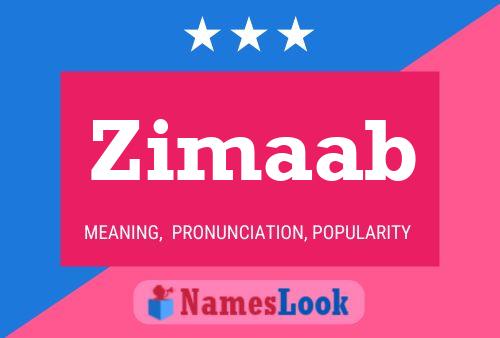 Zimaab Name Poster