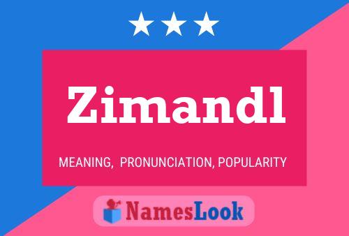 Zimandl Name Poster