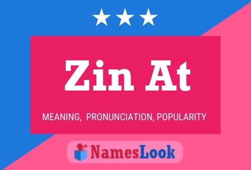 Zin At Name Poster