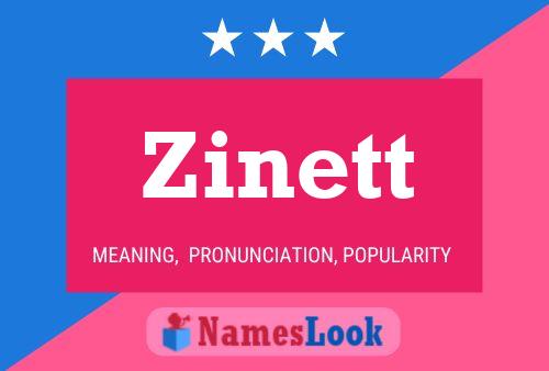 Zinett Name Poster