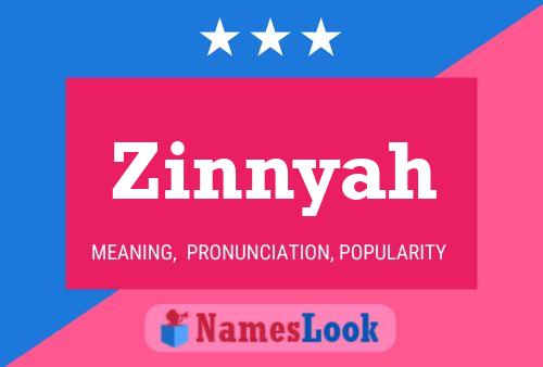 Zinnyah Name Poster