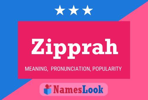 Zipprah Name Poster