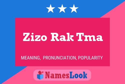 Zizo Rak Tma Name Poster