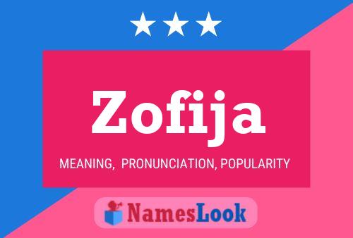 Zofija Name Poster