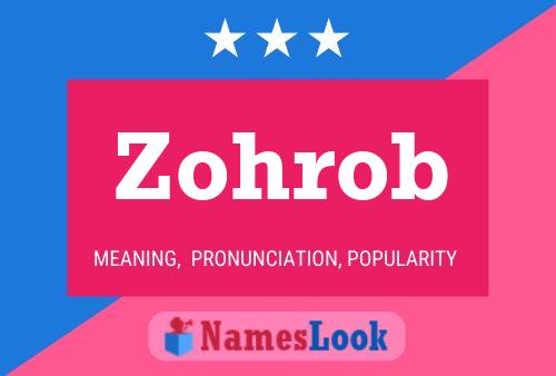 Zohrob Name Poster