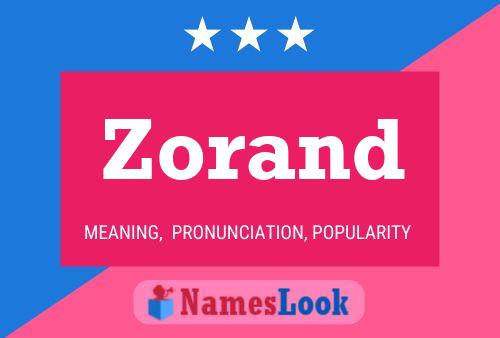 Zorand Name Poster