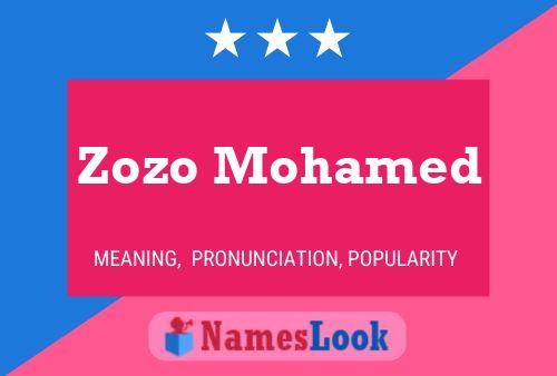 Zozo Mohamed Name Poster