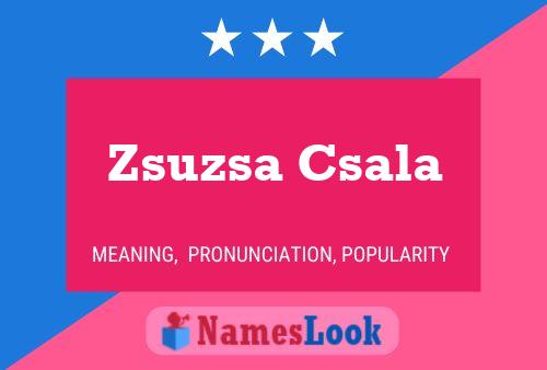 Zsuzsa Csala Name Poster