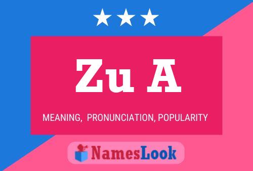 Zu A Name Poster