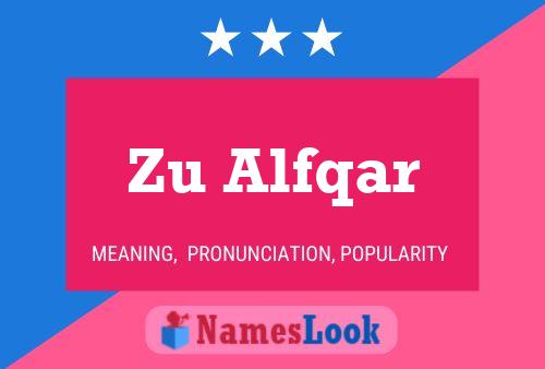 Zu Alfqar Name Poster