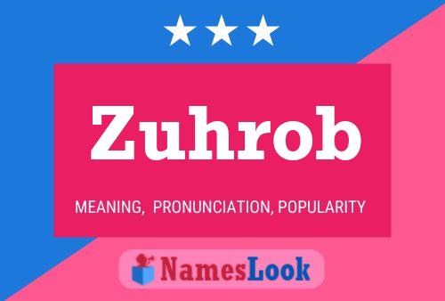 Zuhrob Name Poster