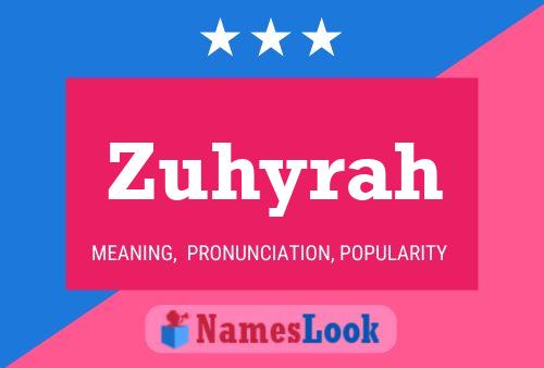 Zuhyrah Name Poster