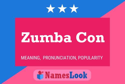 Zumba Con Name Poster