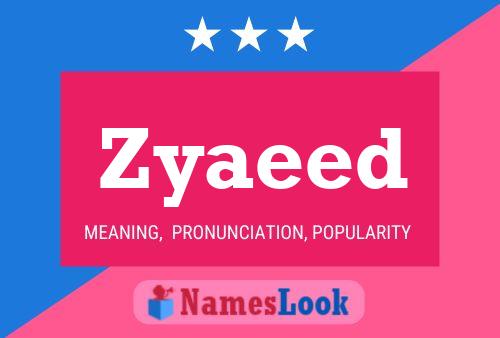 Zyaeed Name Poster