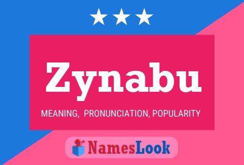 Zynabu Name Poster