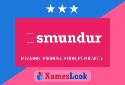 ásmundur Name Poster